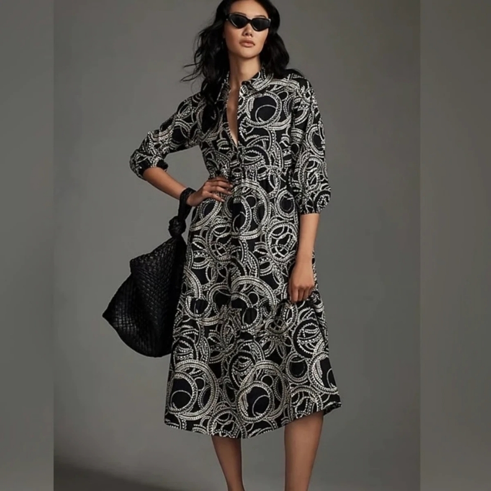 ANTHRO Maeve Bettina Midi Dress